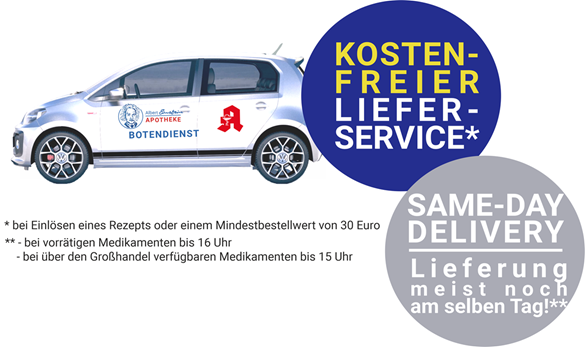 Botendienst Lieferservice kostenfrei same-day delivery